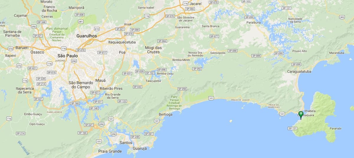 地图的海滩Grande