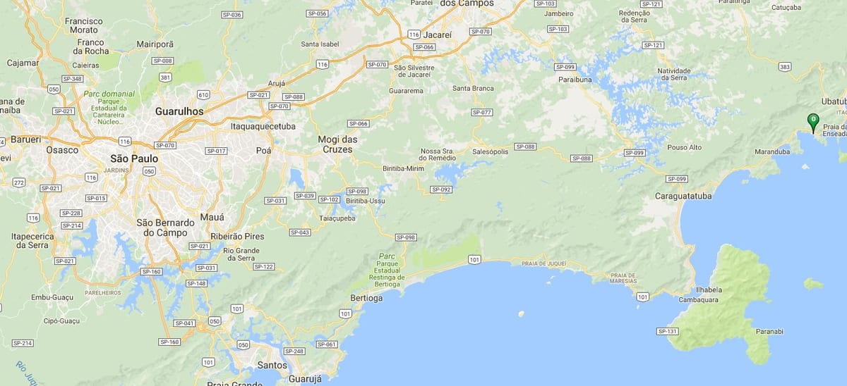 地图的海滩Lázaro