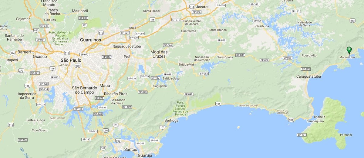 地图的海滩Sapê