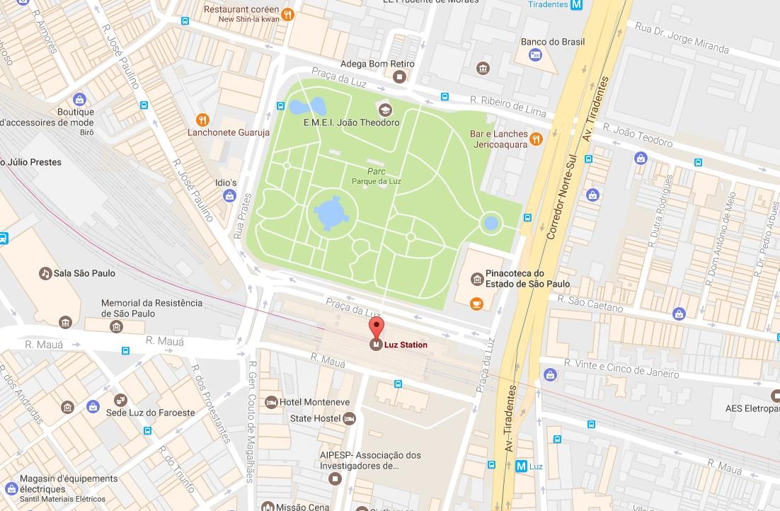 地的火车站的la Luz São Paulo