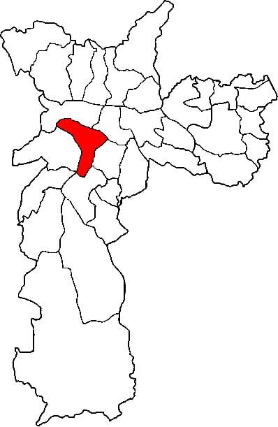 地图皮涅罗斯副县São Paulo