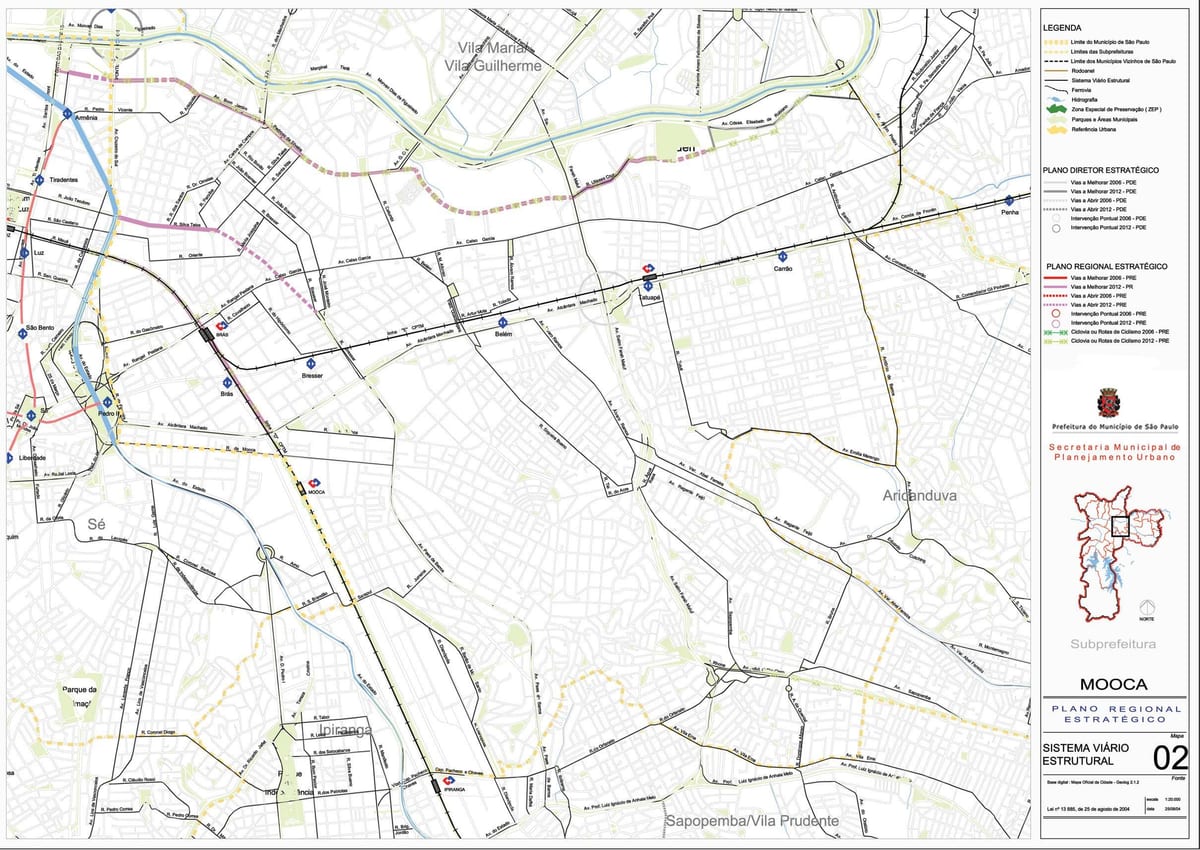 地图的魔咔São Paulo-道路