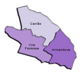 地图Aricanduva-Vila Formosa子县