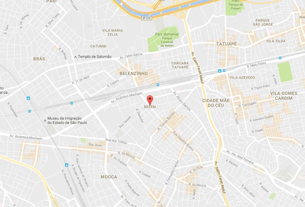 地图Belém São Paulo