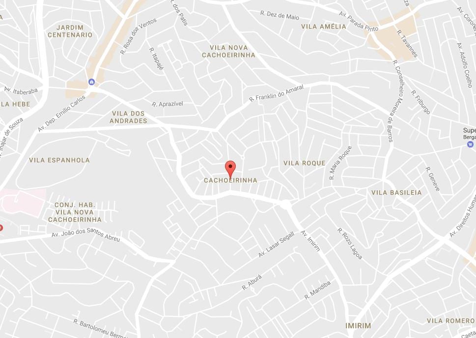 地图Cachoeirinha São Paulo