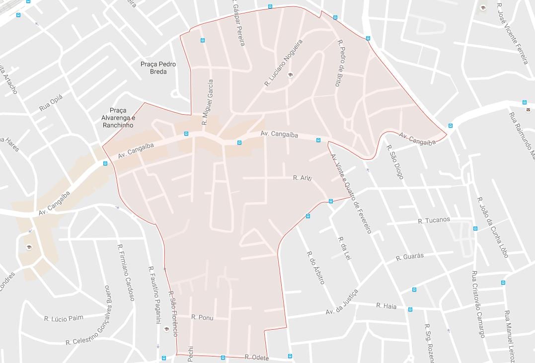 地图Cangaíba São Paulo