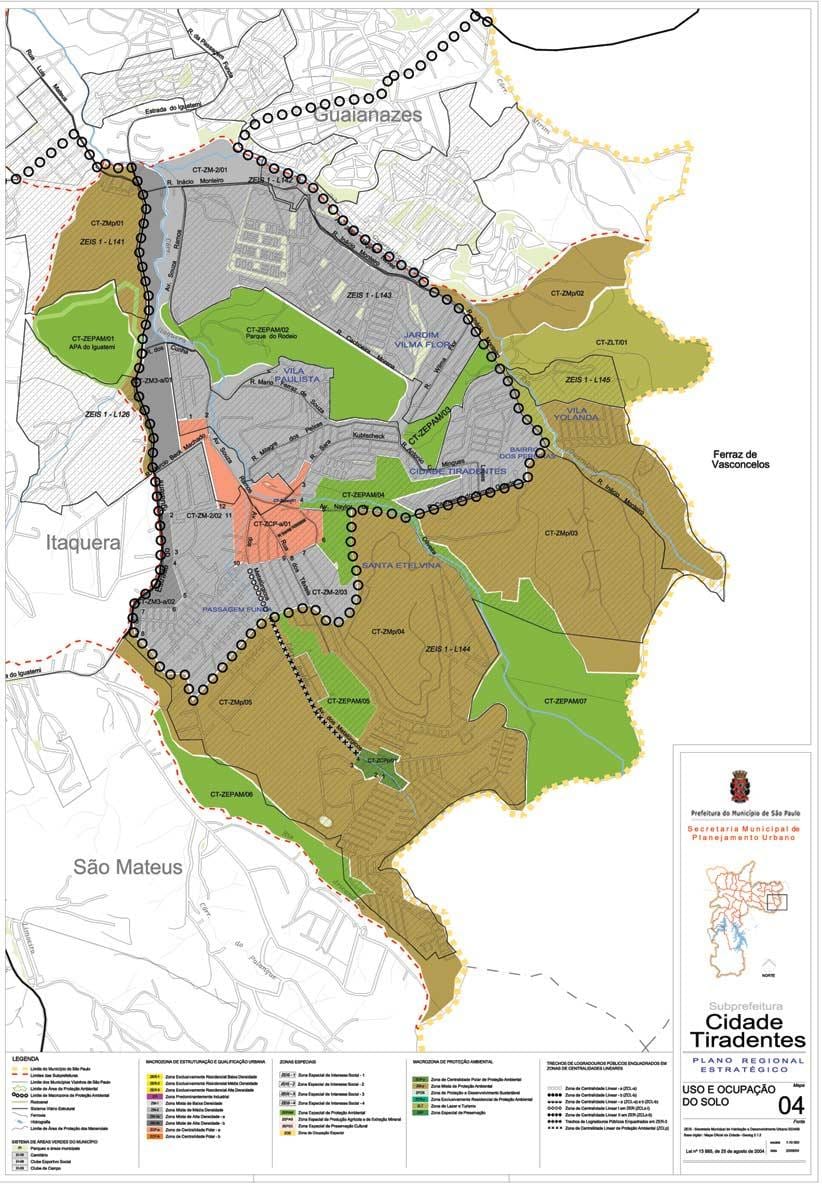 地图Cidade革命英雄São Paulo-占领土壤