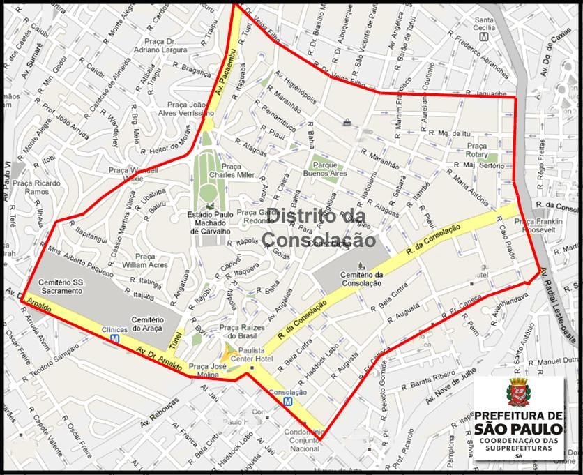 地图Consolacao São Paulo