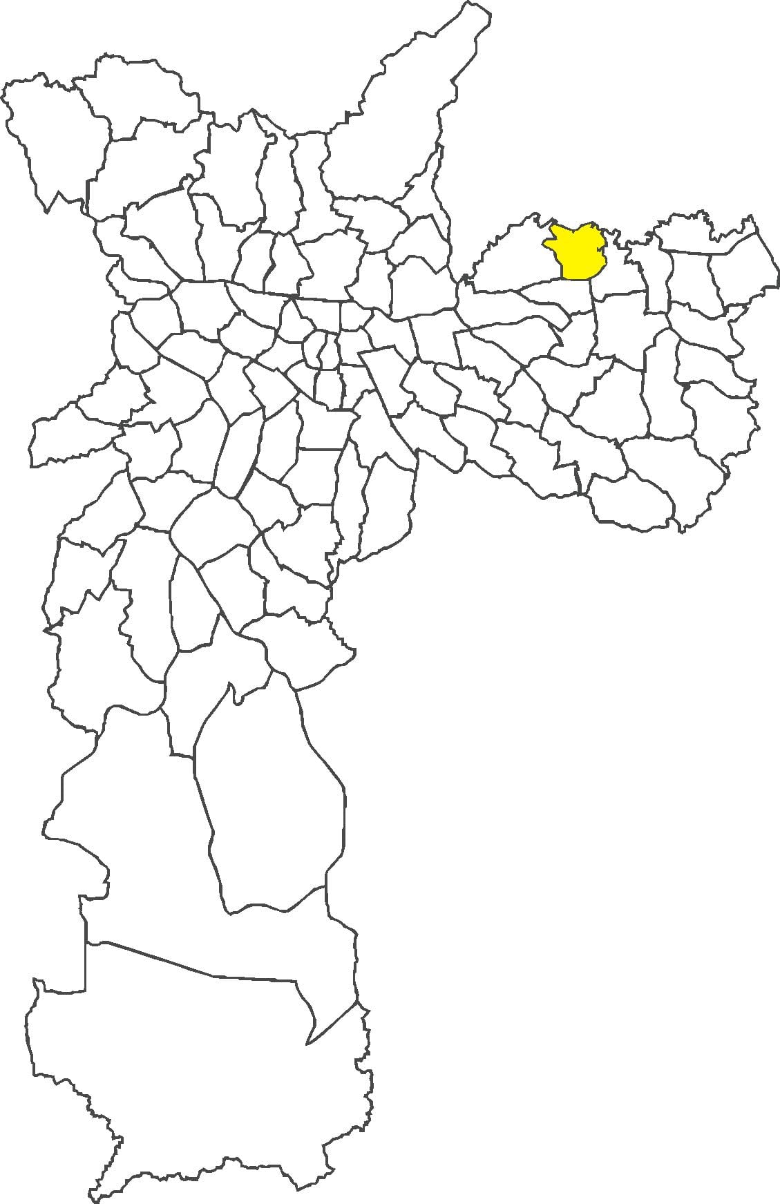 地图Ermelino马塔拉佐区