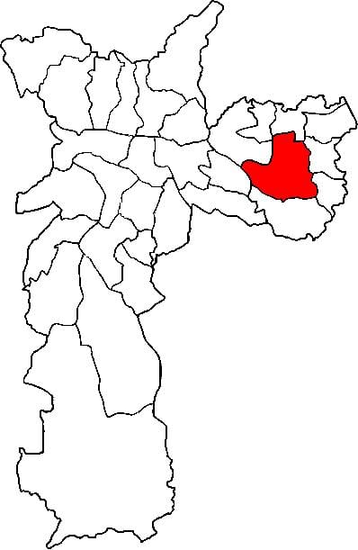 地图Itaquera子县São Paulo