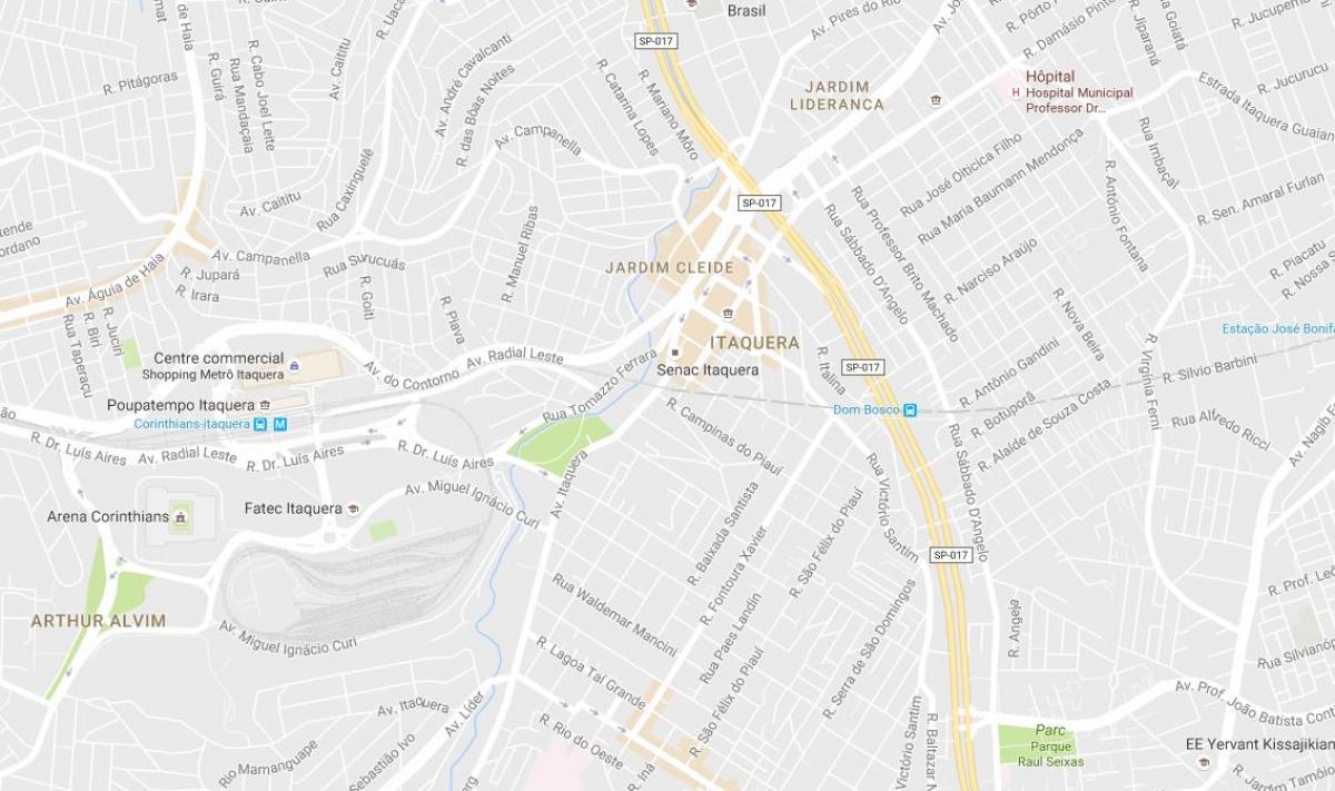 地图Itaquera São Paulo