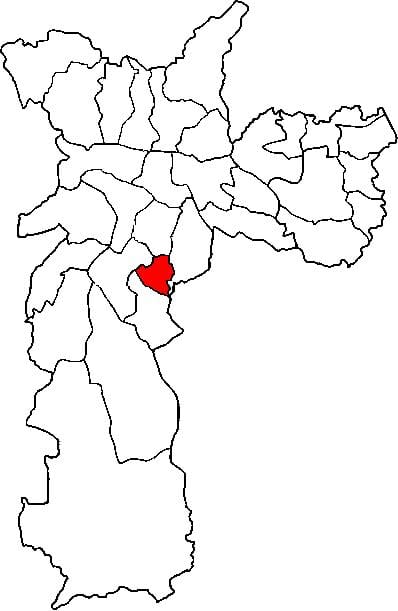 地图Jabaquara子县São Paulo