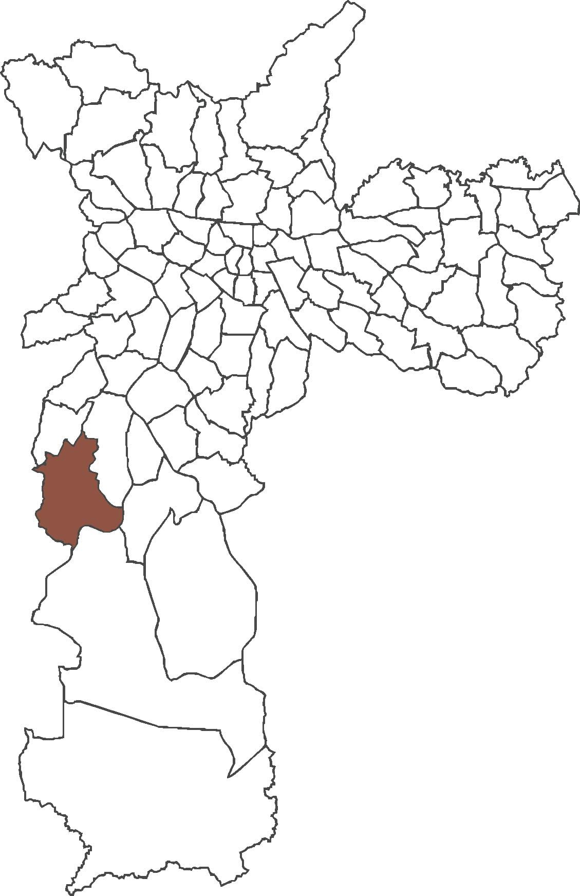 地图的Jardim Ângela区