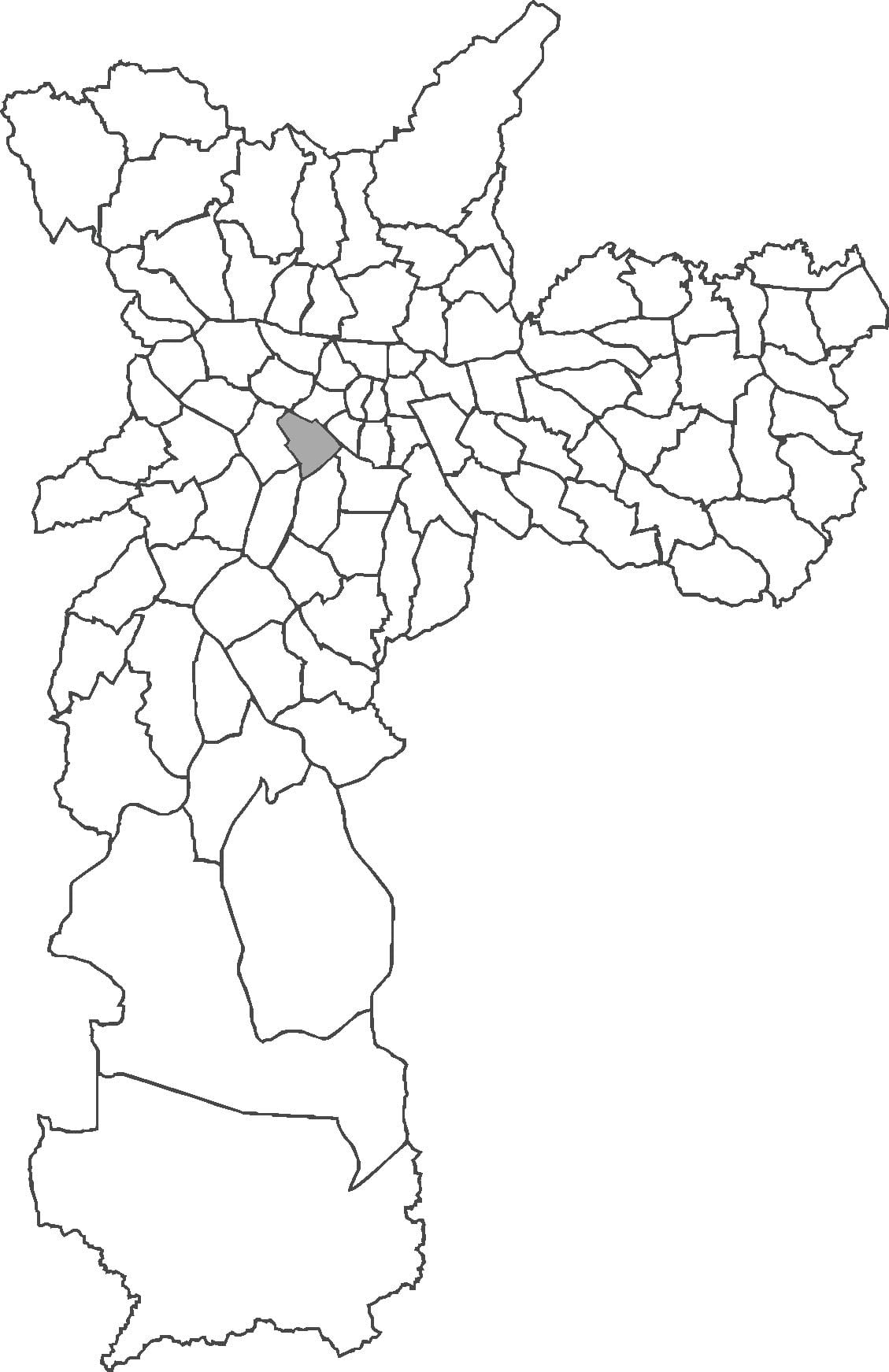 地图的Jardim Paulista区