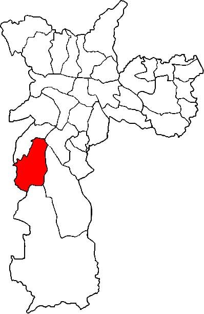 图M'Boi林子县São Paulo
