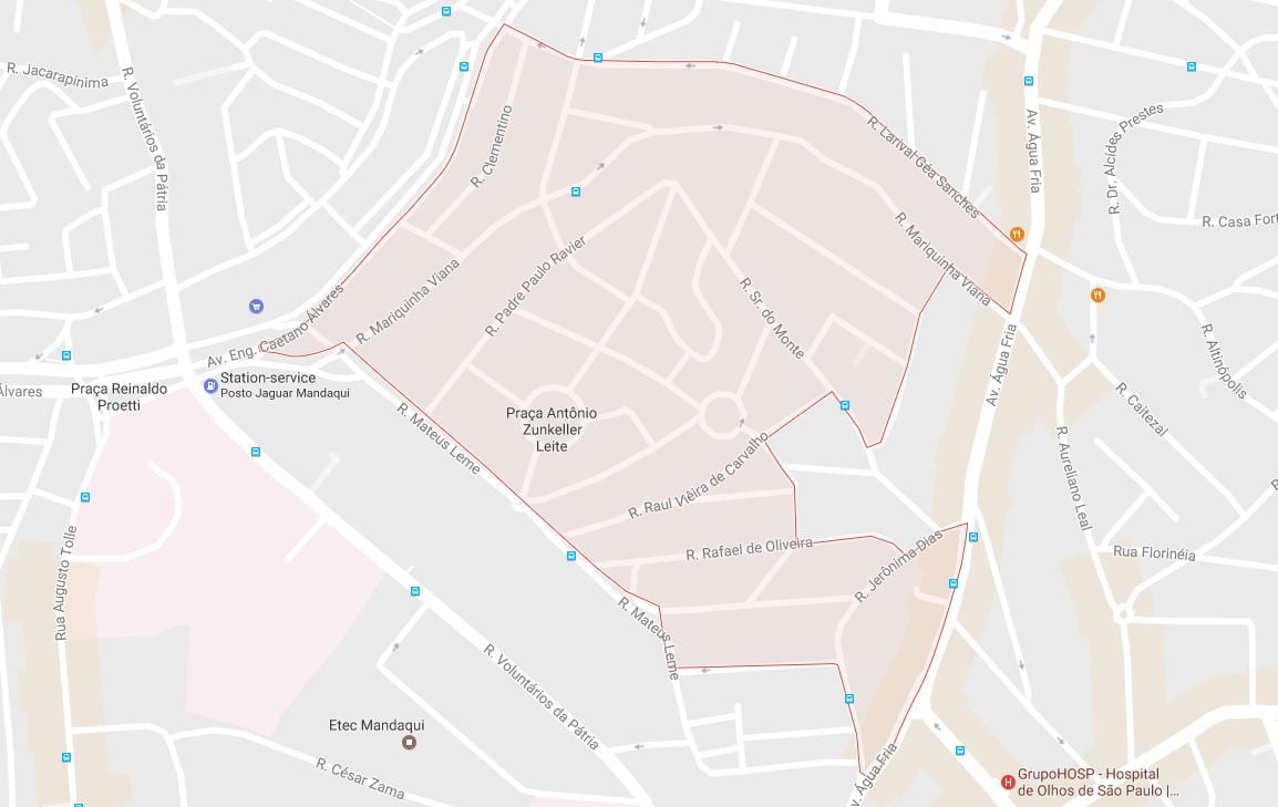 地图Mandaqui São Paulo