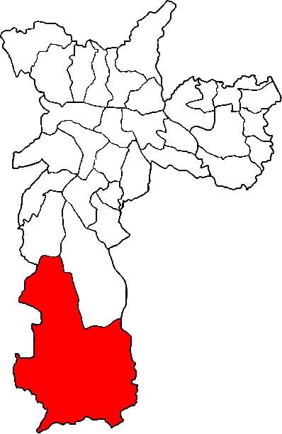 地图Parelheiros子县São Paulo