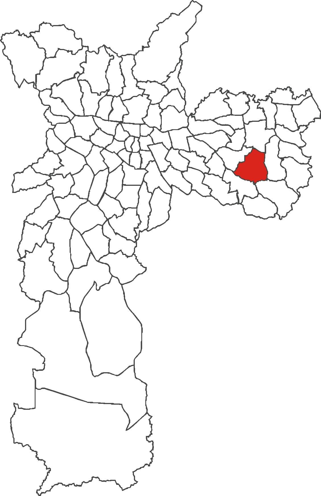 地图上的公园do Carmo区