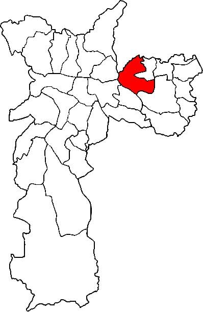 地图Penha子县São Paulo