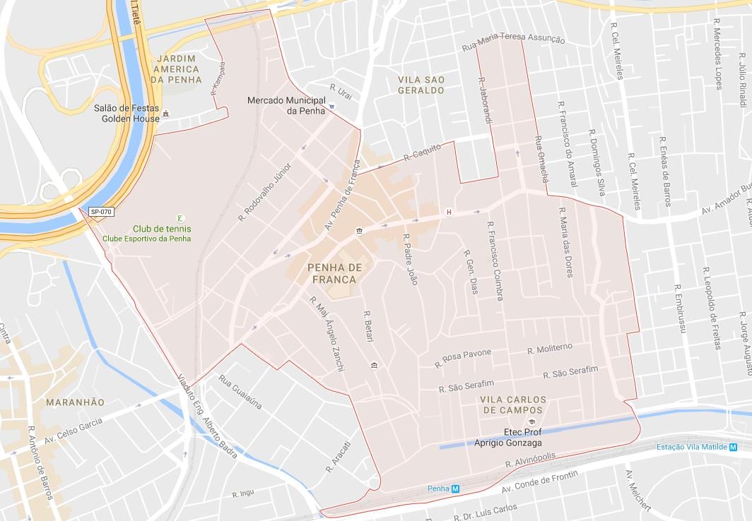 地图Penha São Paulo