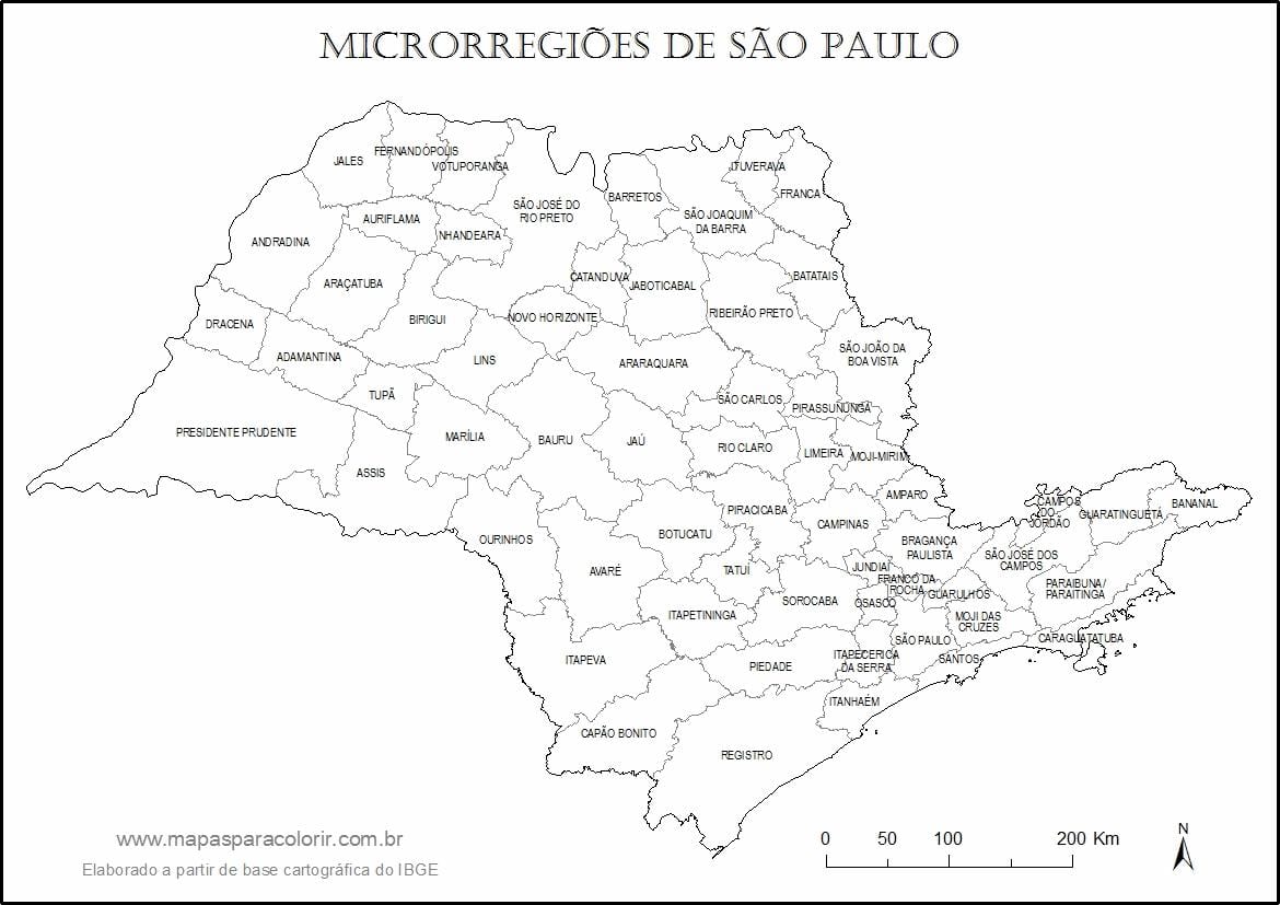 地图São Paulo属维尔京-微型地区