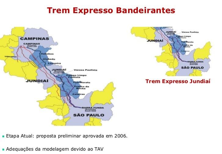地图圣保罗快报Bandeirantes