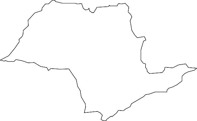 地图São Paulo矢量
