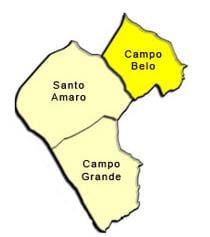 地图的Santo Amaro子县