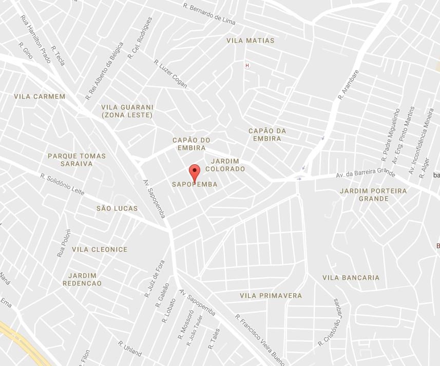 地图Sapopemba São Paulo
