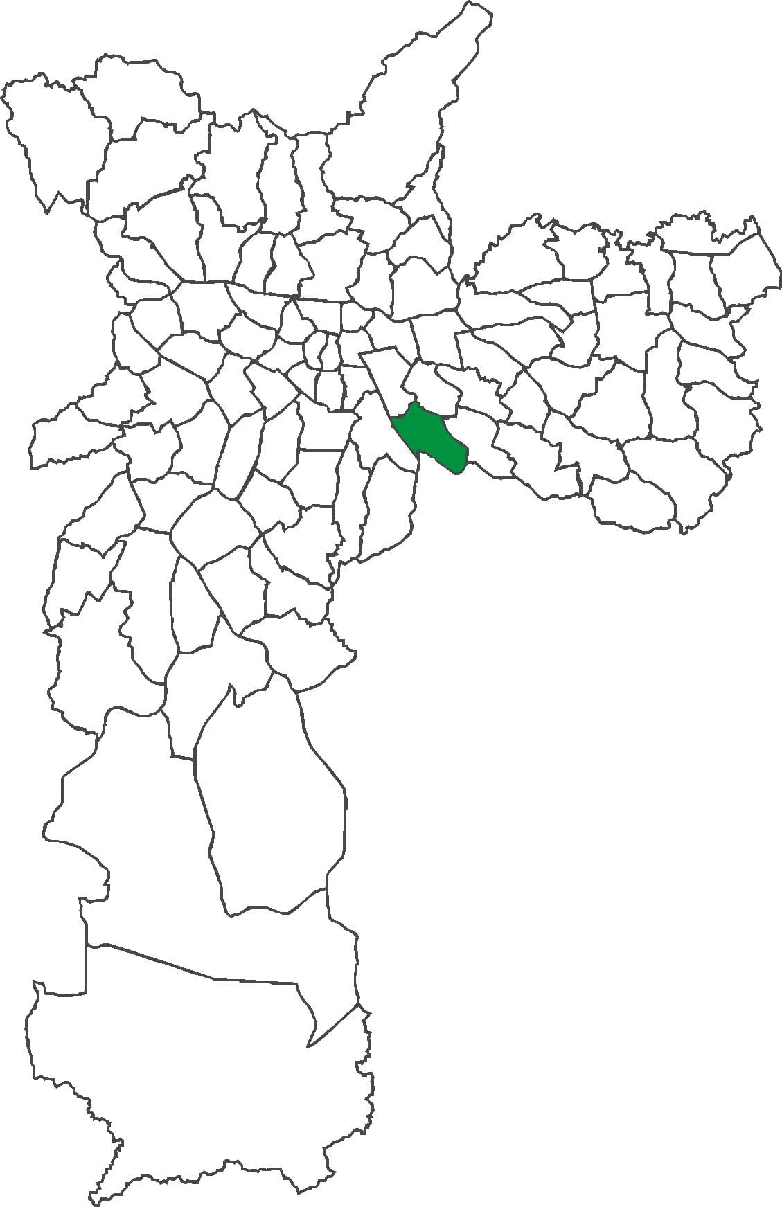 地图的维拉Prudente区