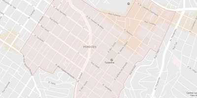 地图佩尔迪吉斯之角酒店São Paulo