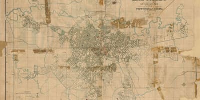 地图前São Paulo-1916年