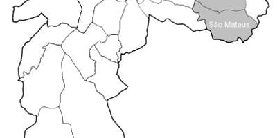 地图，东区1São Paulo