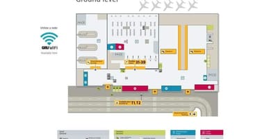 地图国际机场São Paulo-德里-4终端