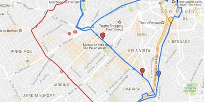 地图圆turismo São Paulo-行