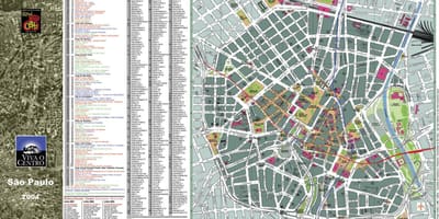 地图圣保罗市中心
