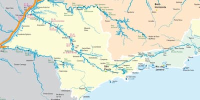 地图圣保罗河流