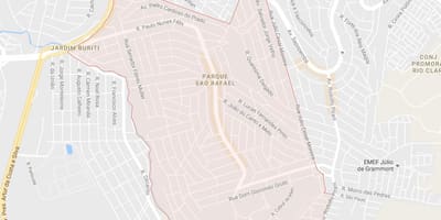 地图的圣拉斐尔São Paulo