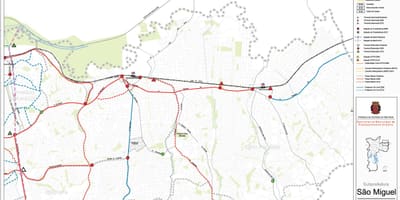地图圣米格尔*保利斯塔São Paulo-公共交通工具