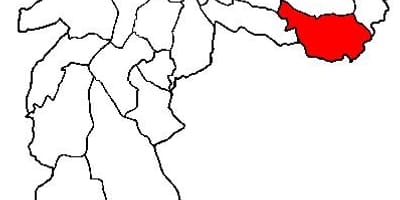 地图圣Mateus子县São Paulo