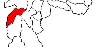 地图坎普林波子县São Paulo