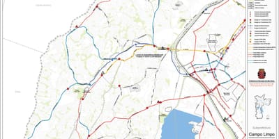 地图坎普林波São Paulo-公共交通工具