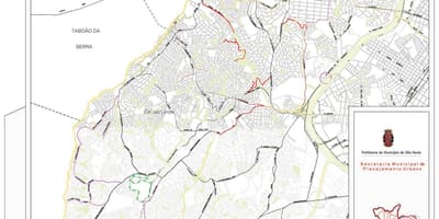 地图坎普林波São Paulo-道路