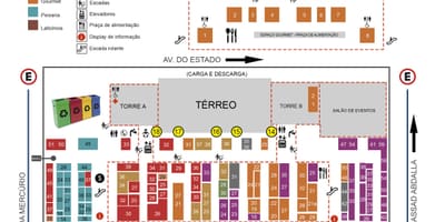 地图市市场的São Paulo