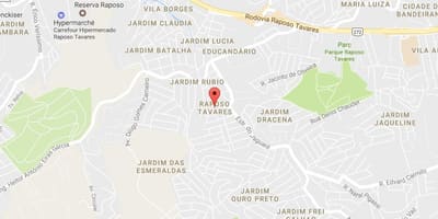 地图塔瓦雷斯*波索São Paulo