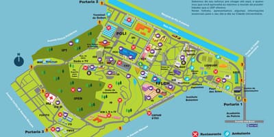 地图上的大学阿曼多Salles de Oliveira-CUASO