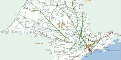 地图的安奇塔高速公路-SP150