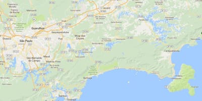 地图的海滩布拉瓦海岸