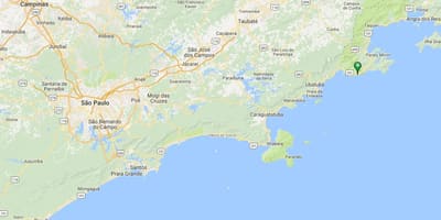 地图上的布里海滩