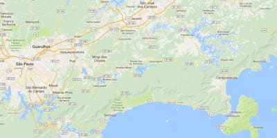地图的海滩佩瑞克亚库Açu